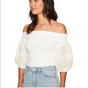 Free People Rock with it Top in Ivory